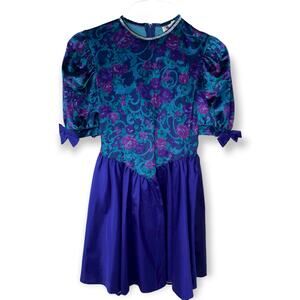Vintage Pretty as a Picture Girls Formal Dress | Sz 16.5 | EUC